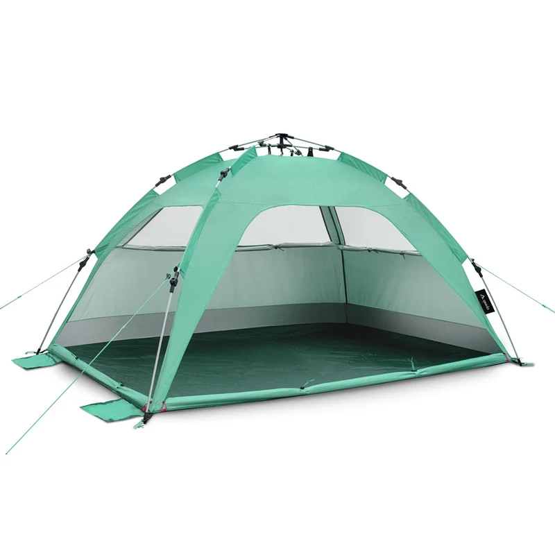 qeedo Quick Palm Strandmuschel – Leichtes Quick-Up UV80 Zelt