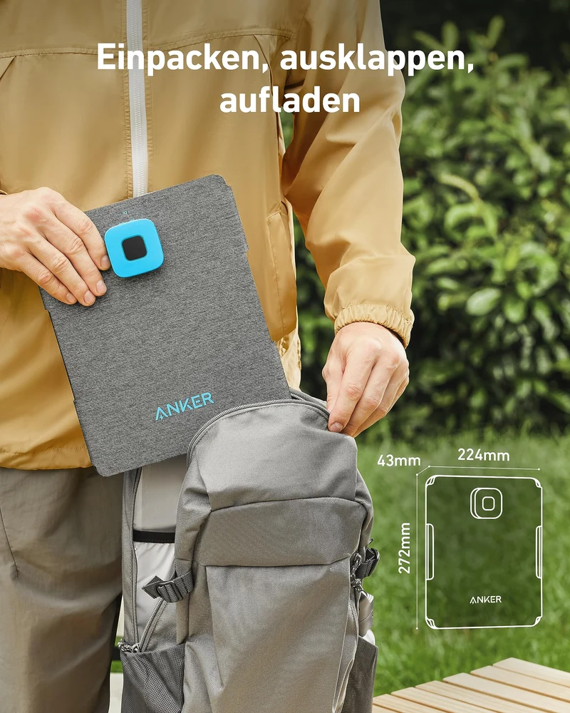 Anker SOLIX PS30 Faltbares Outdoor Solarpanel 30W