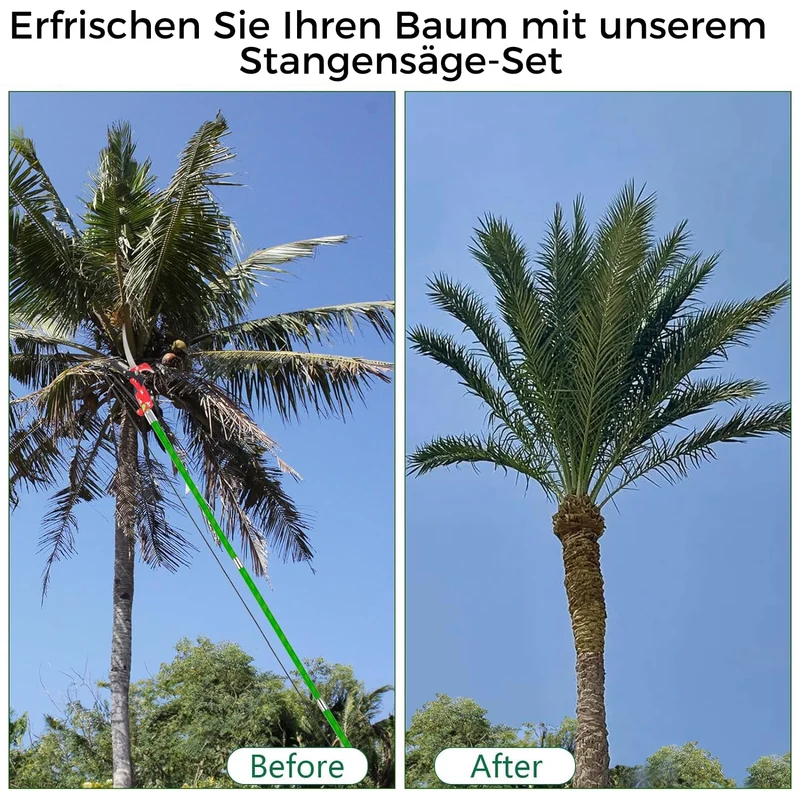ProCut Handsäge Teleskop-Astsäge 8m - Hochentaster Pro
