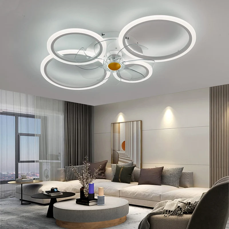 Ventilux Deckenventilator LED dimmbar weiss mit Fernbedienung
