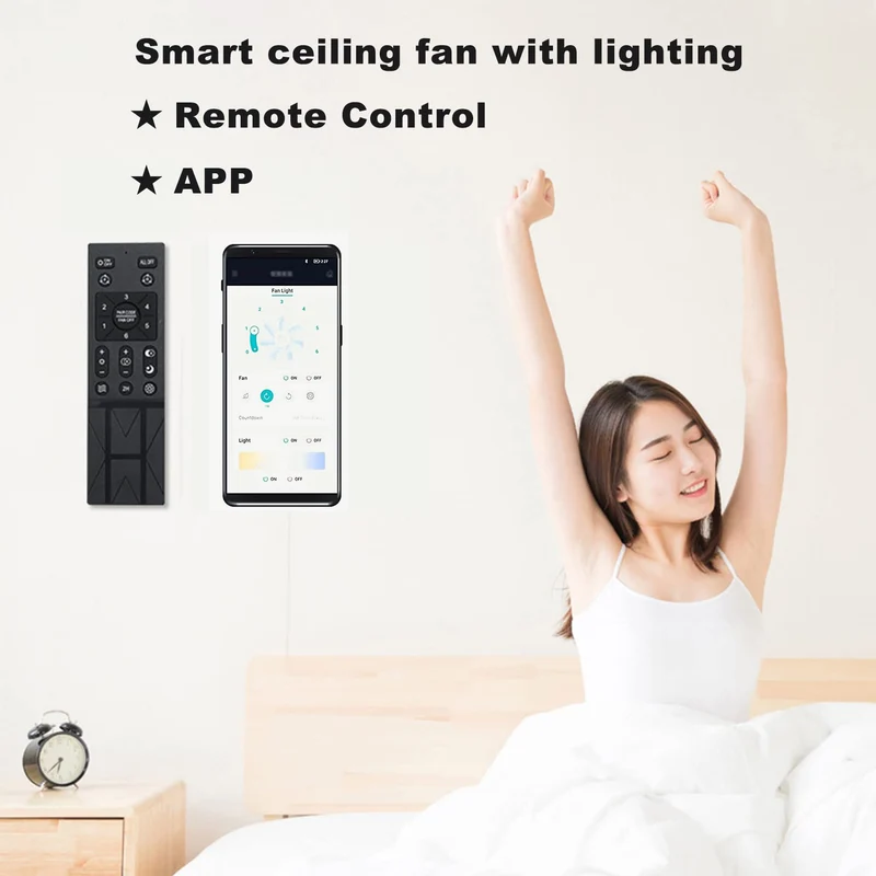 Ventilux Deckenventilator LED dimmbar weiss mit Fernbedienung