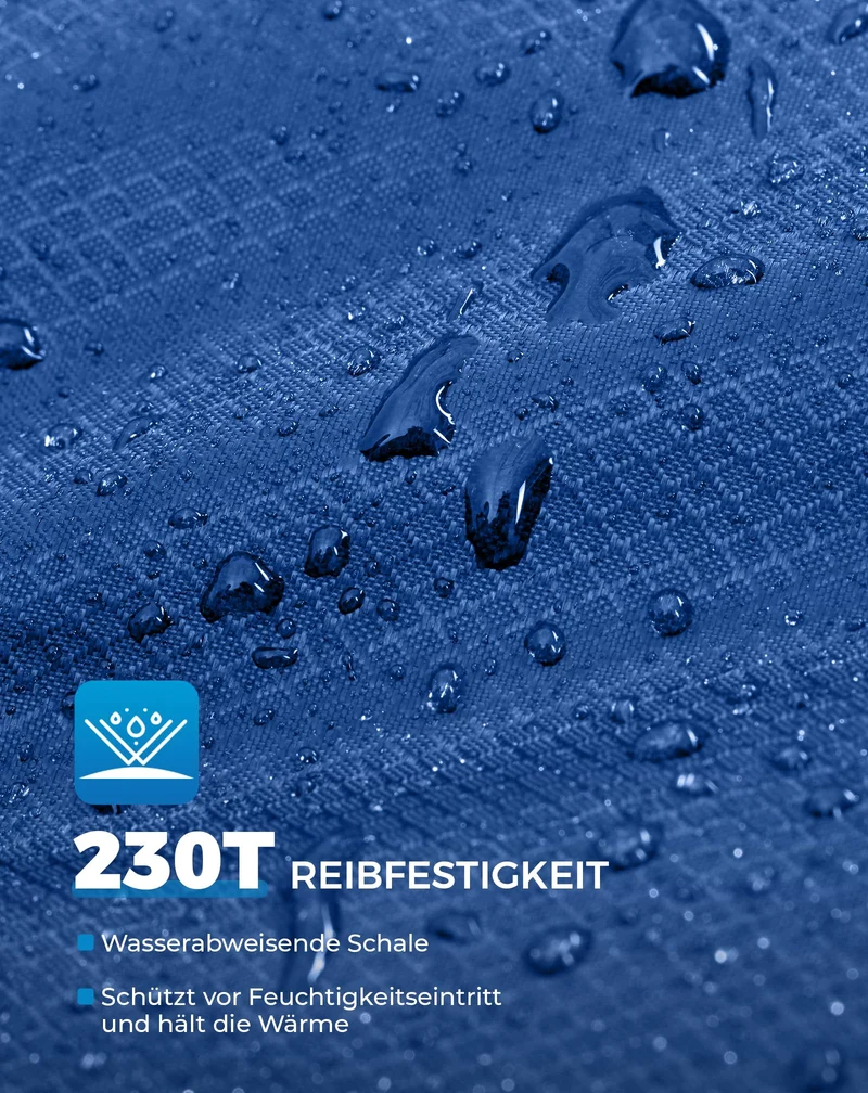 KingCamp Schlafsack 4 Jahreszeiten Deckenschlafsack Übergrösse - Blau