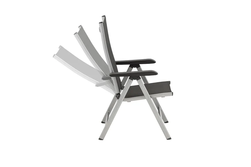 Kettler Basic Plus Advantage Gartenstuhl Hochlehner - Silber/Anthrazit