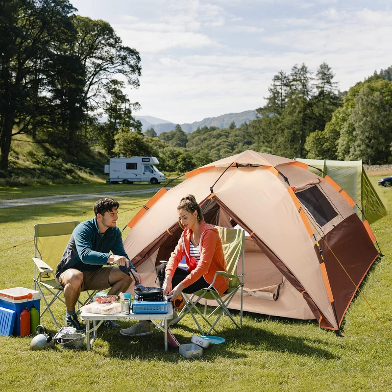 BETENST Pop Up Campingzelt - 3-Personen Familienzelt Wasserdicht Winddicht