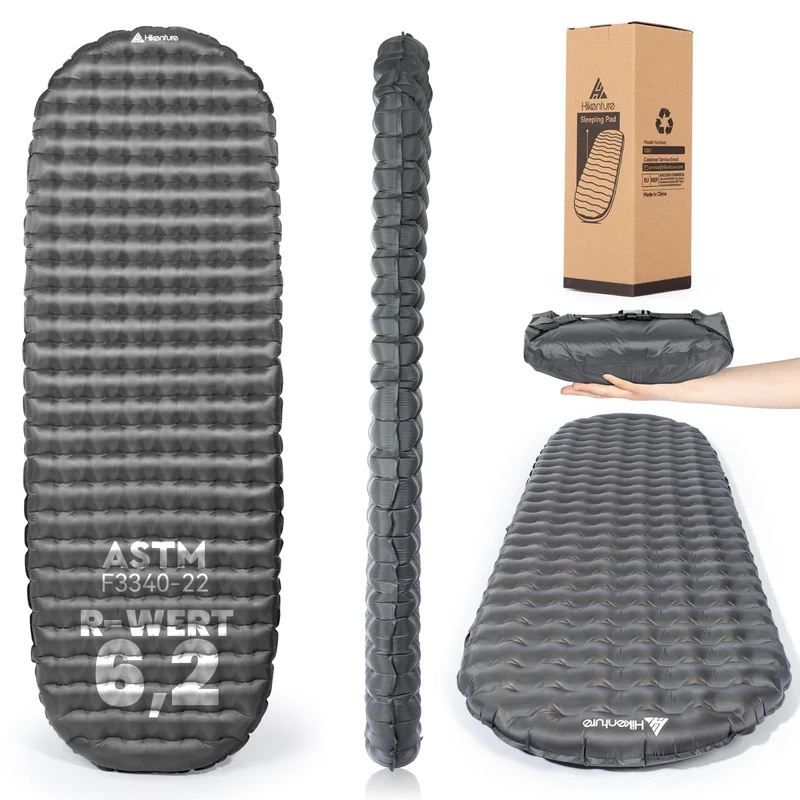 HIKENTURE 6.2 R-Wert Camping Isomatte - ultraleicht 8cm A1