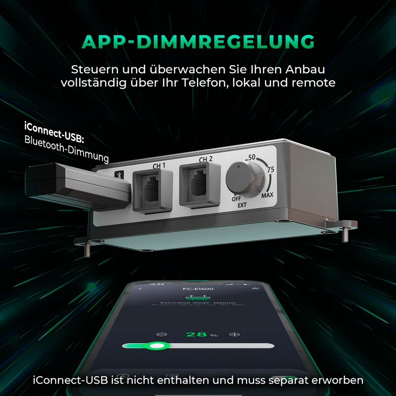 Mars Hydro Smart Growzelt Komplettset FC1500 80x80x160cm App Steuerung
