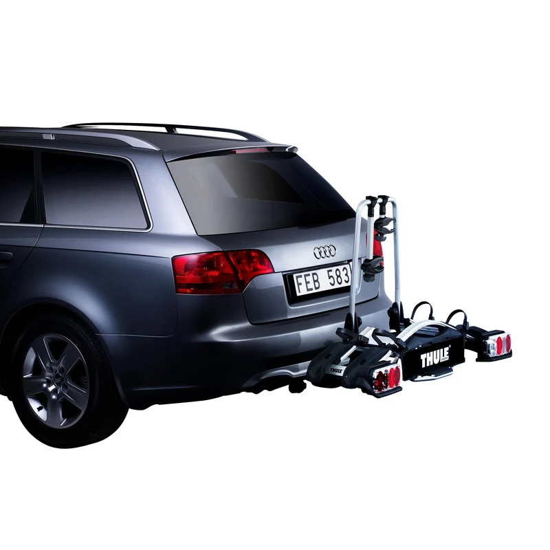 Thule EuroWay G2 920 Anhängerkupplung Fahrradträger 2 Fahrräder grau