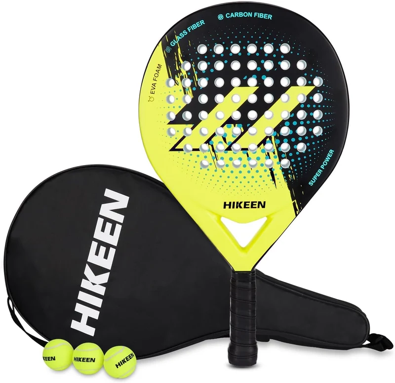 Padel Schläger Erwachsene Carbon Glasfaser – Allround