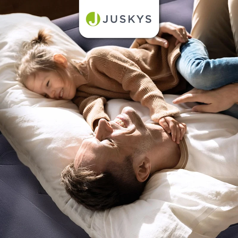 Juskys Selbstaufblasende Luftmatratze 150x200cm - 2 Personen