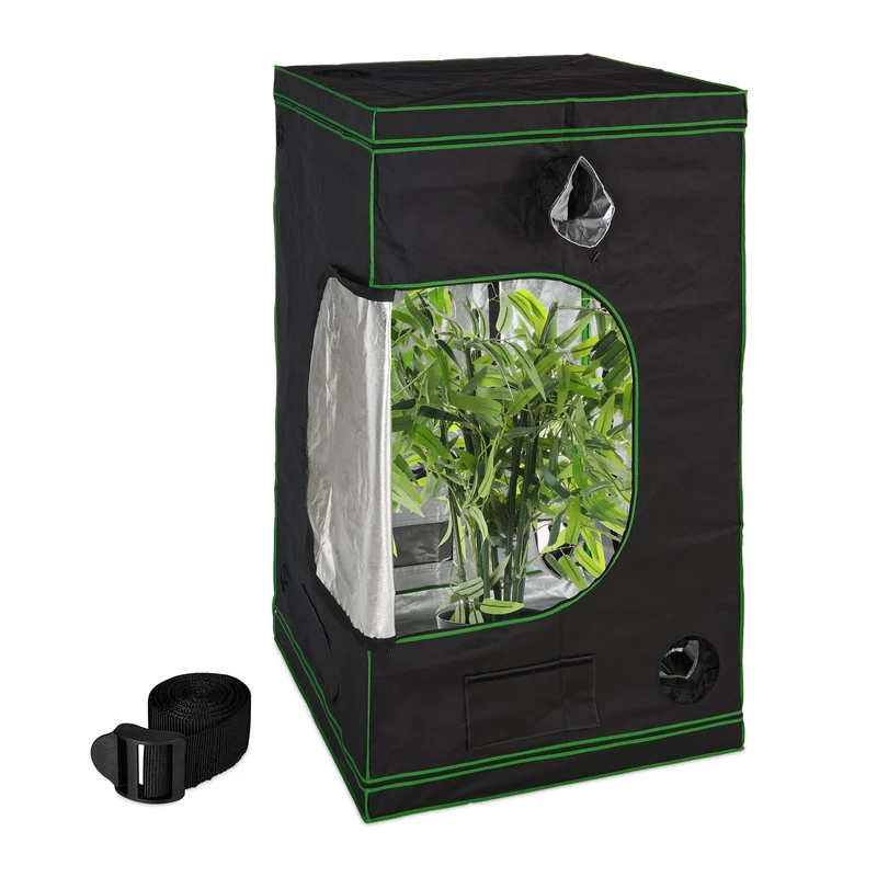 Relaxdays Growzelt Indoor Zuchtzelt - 200x120x120 cm
