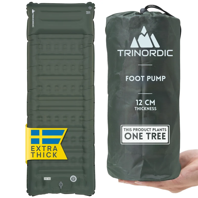 Trinordic Extradicke Isomatte – 12cm, 70cm Breit, Fusspumpe
