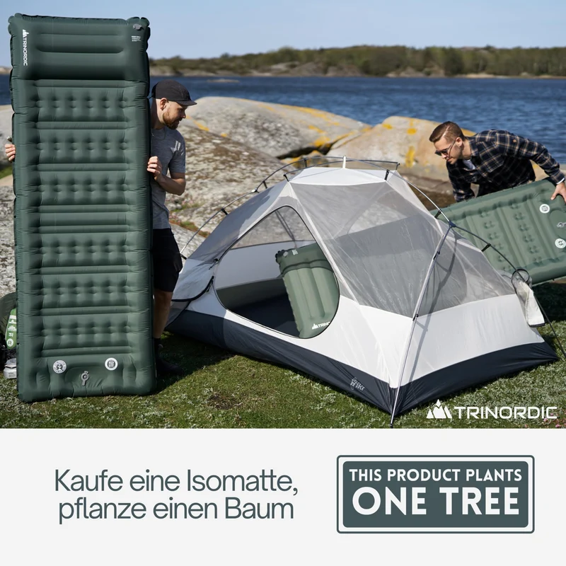 Trinordic Extradicke Isomatte – 12cm, 70cm Breit, Fusspumpe