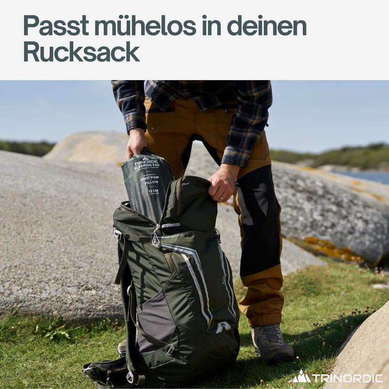 Trinordic Extradicke Isomatte – 12cm, 70cm Breit, Fusspumpe