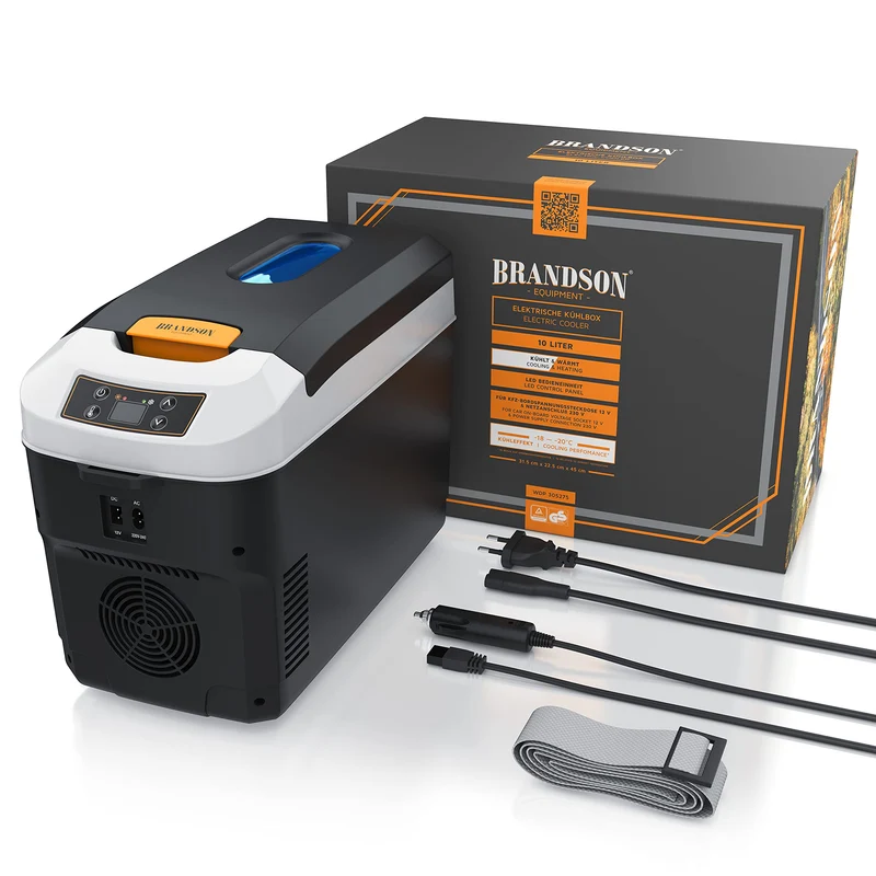 Brandson Kühl-/Wärmebox elektrisch 10L 230V/12V – Cool Grey