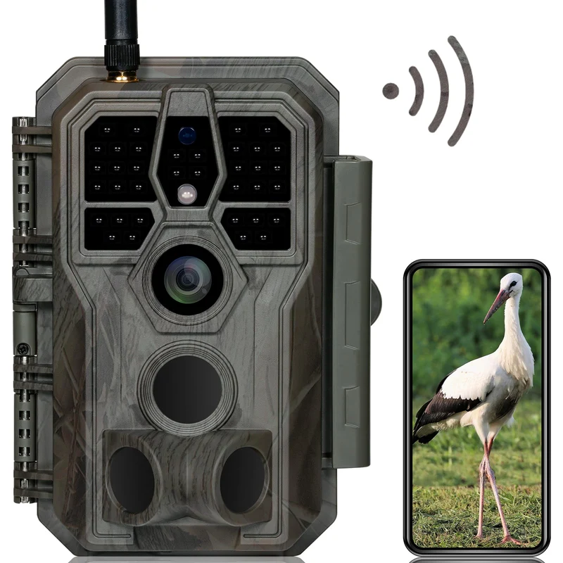 GardePro E8 Wildkamera WLAN – 64MP 1296P Video mit App