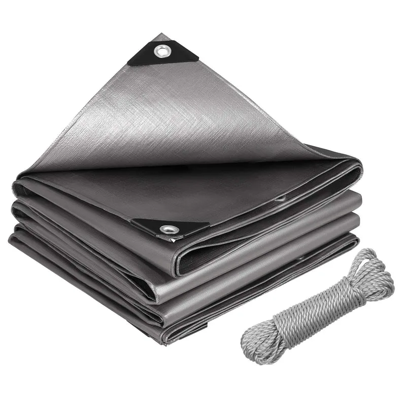 Laneetal 280g/m² PE Abdeckplane Verstärkt – 6x8m