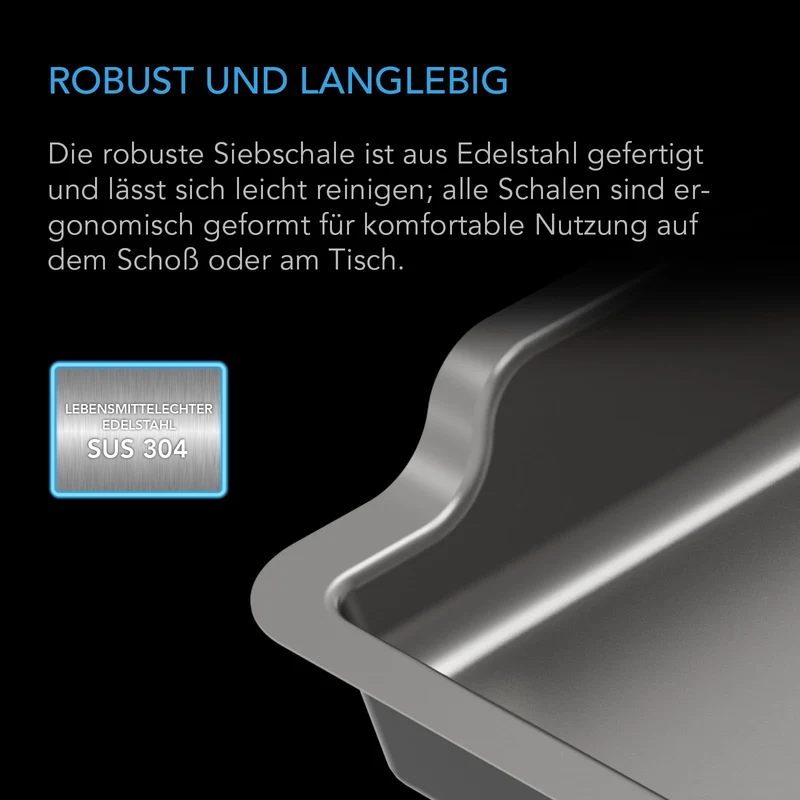 AC Infinity Trim Tray Set – Trimtablett Gross 50 cm 3 Schalen 2 Siebe