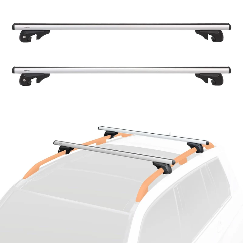Amazon Basics Dachträger Querträger 132cm - bis 117cm Spannweite