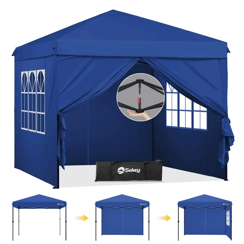 Sekey Premium Pop Up Faltpavillon 3x3 m – Wasserdicht Navy