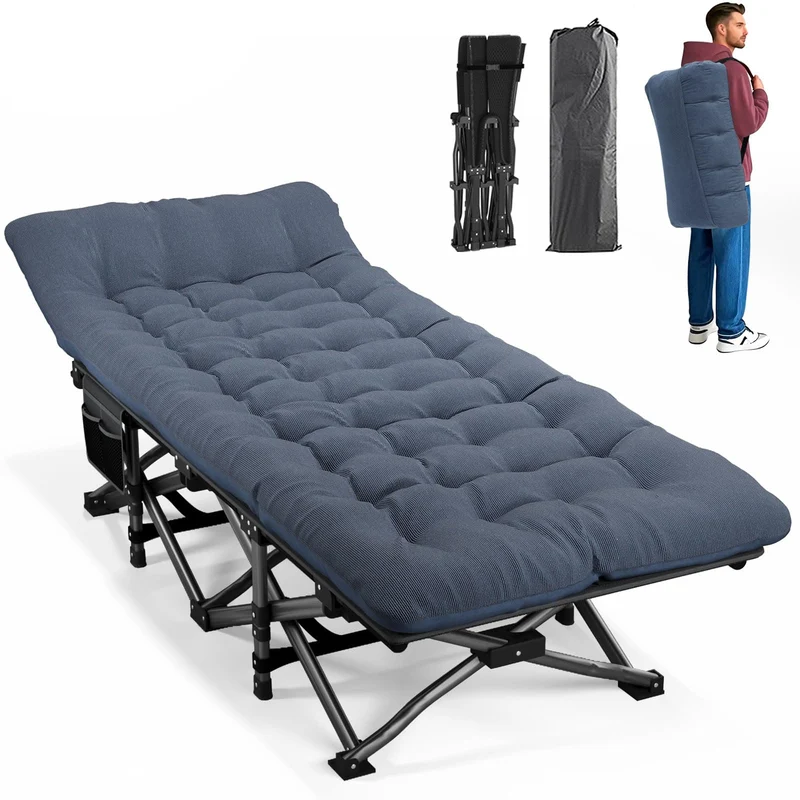 ATORPOK SHOP Campingbett Feldbett Klappbar Gästebett 200kg - Blau