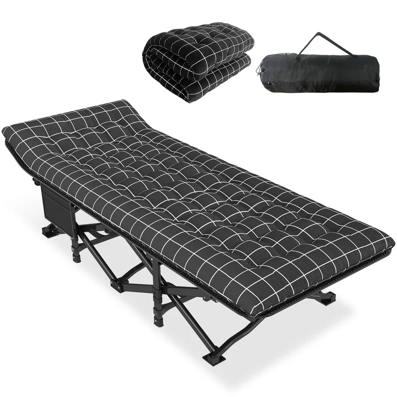 ATORPOK SHOP Campingbett Feldbett klappbar - Schwarz