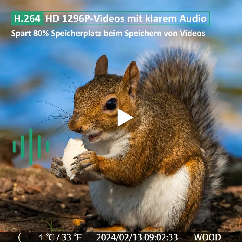 GardePro E6 Wildkamera – 48MP, WLAN, No Glow Nachtsicht