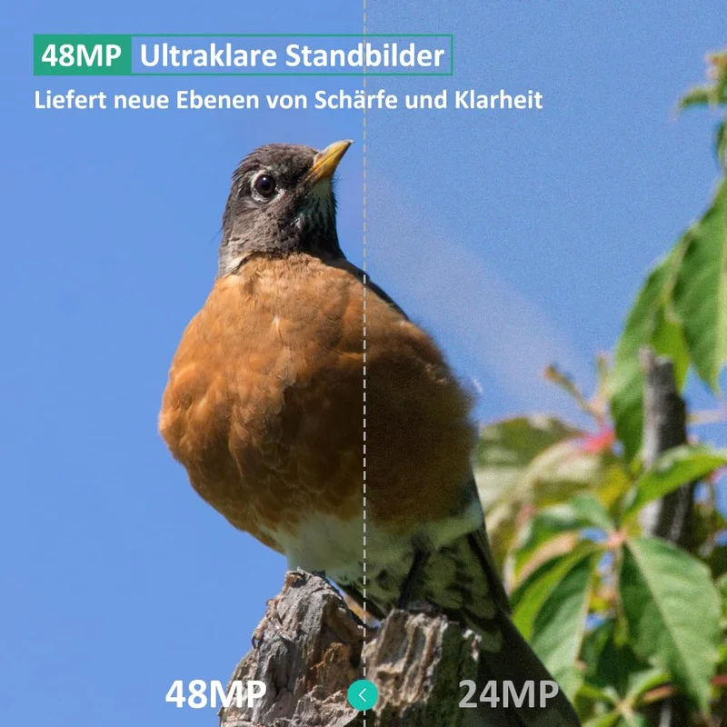 GardePro E6 Wildkamera – 48MP, WLAN, No Glow Nachtsicht
