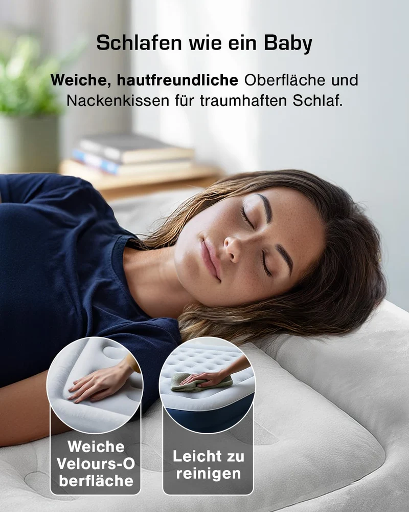 Active Era Premium Luftbett 1P – Selbstaufblasend mit Pumpe/Kissen