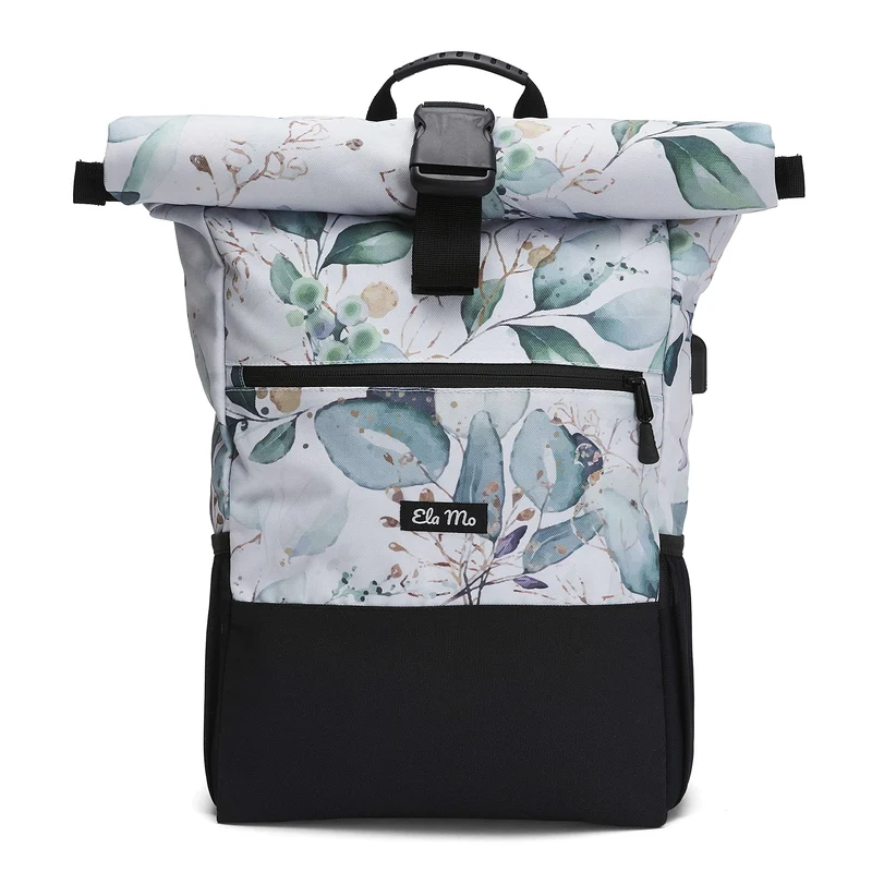Ela Mo Rucksack Damen mit Laptopfach für Uni & Alltag – Waterleaf Gold