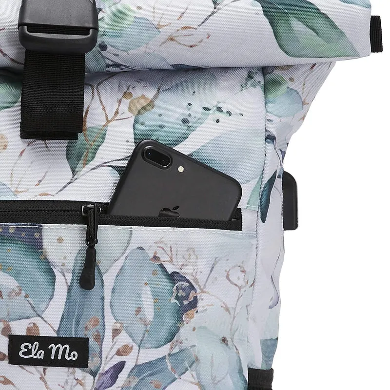 Ela Mo Rucksack Damen mit Laptopfach für Uni & Alltag – Waterleaf Gold