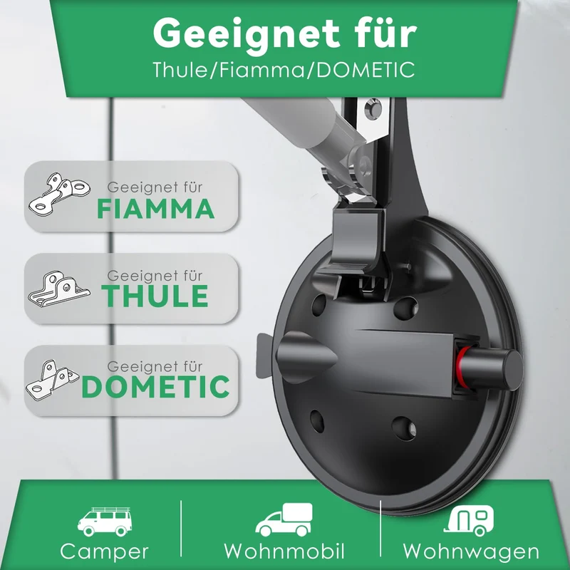 Thirrni Markisenhalter Wohnmobil – 2 Stk. 80KG Tragkraft