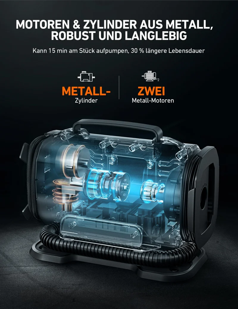 AstroAI Kompressor Multifunktional - 12V/230V Dual Power