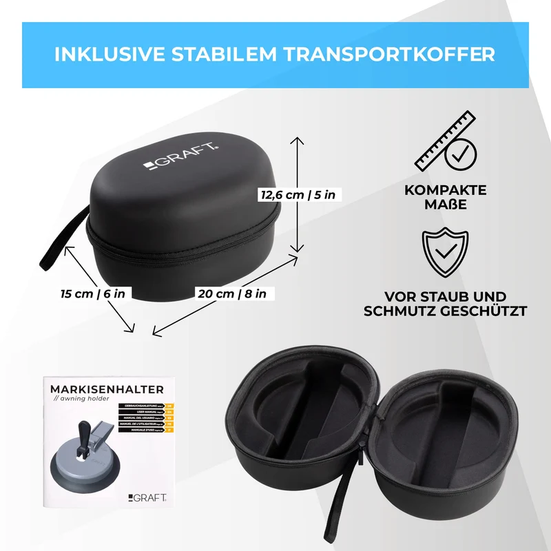Graft Markisenhalter Thule Fiamma für Wohnmobil – 2er-Set