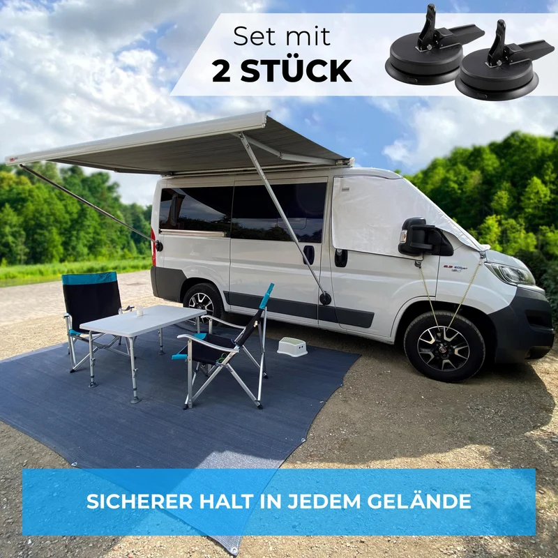 Graft Markisenhalter Thule Fiamma für Wohnmobil – 2er-Set