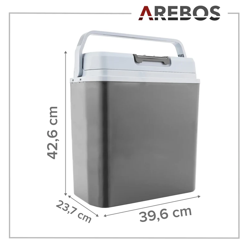 Arebos Thermoelektrische Kühl-/Warmhaltebox 20L – 12/230V Anthrazit