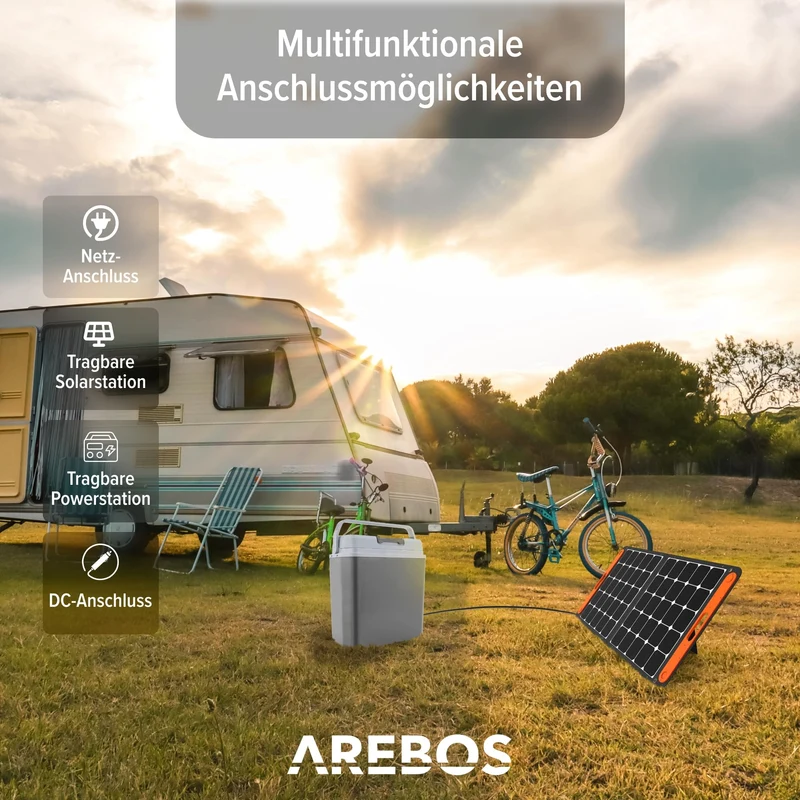 Arebos Thermoelektrische Kühl-/Warmhaltebox 20L – 12/230V Anthrazit