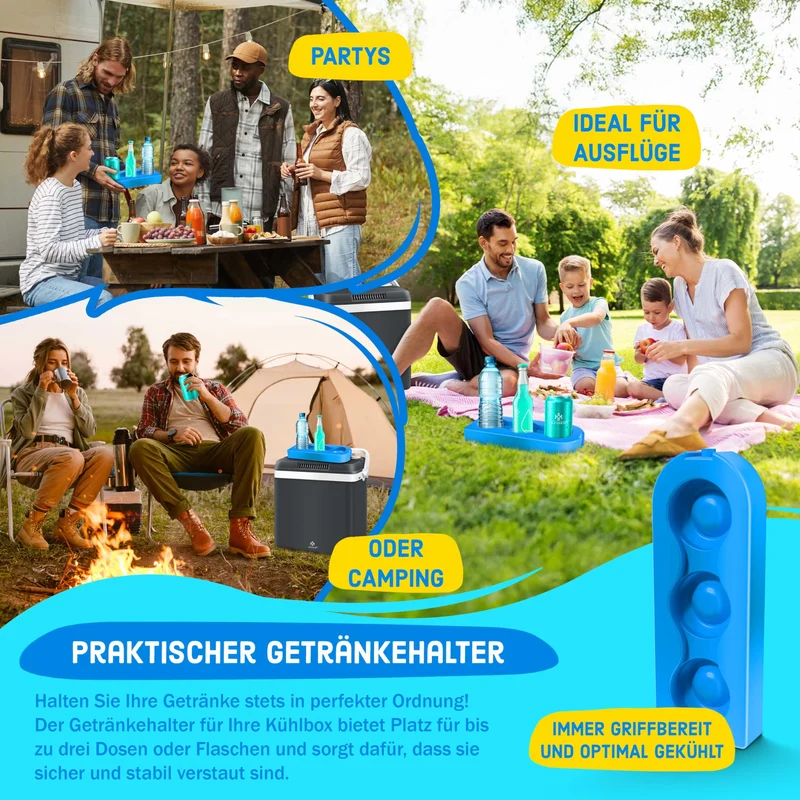 KESSER® Kühlbox Thermo-Elektrisch – 32L Kühlen/Wärmen 12/230V