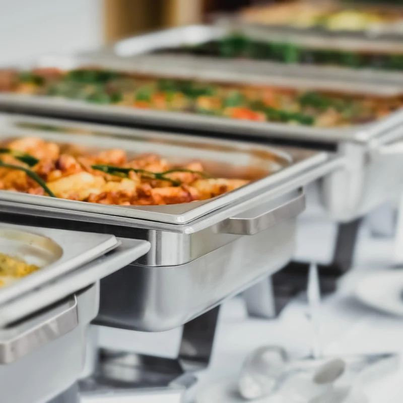 Mahlzeit Profi Set Montpellier Chafing Dish – 3x Edelstahl