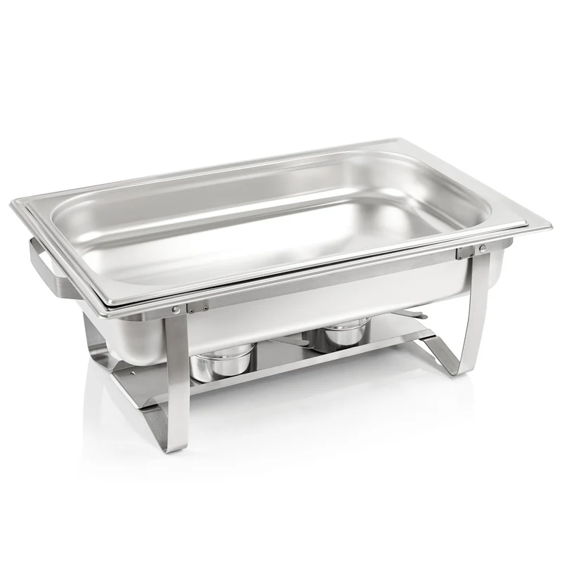 Mahlzeit Chafing Dish Profi Set Toulouse Warmhaltebehälter 2x Edelstahl