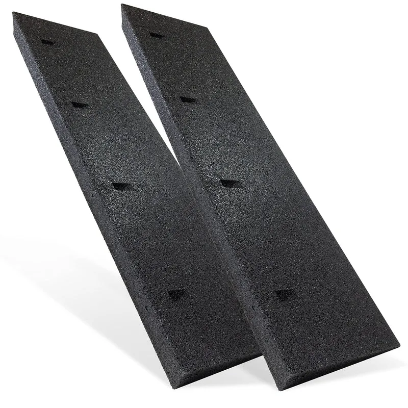 Bordsteinrampe Gummi 2er Set schwarz - 100x7cm Auffahrkeil