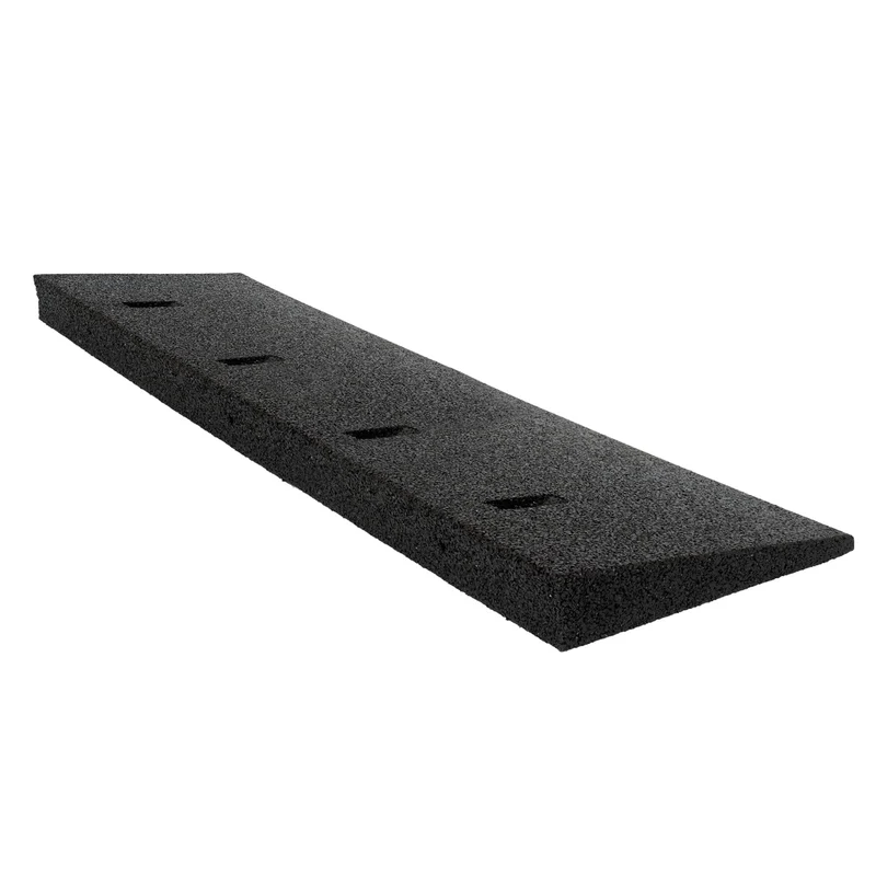 Bordsteinrampe Gummi 2er Set schwarz - 100x7cm Auffahrkeil