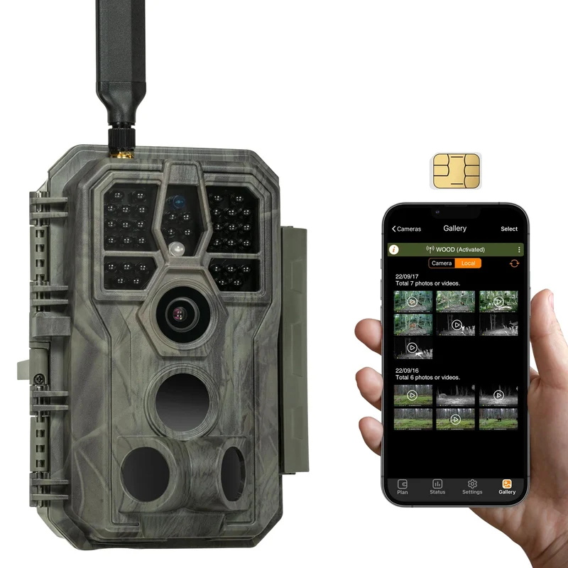 GardePro X50 4G LTE Wildkamera - App & No Glow Nachtsicht
