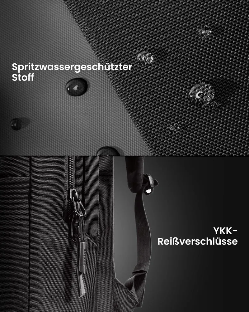 tomtoc 24L Business Laptop Rucksack für 15,6-16 Zoll - Schwarz