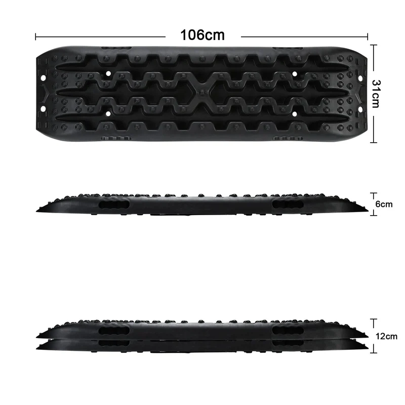Herrselsam Offroad Sandbleche Anfahrhilfe – 2 Stk. Kunststoff