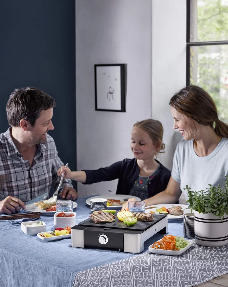 WMF Lono Tischgrill Quadro | kompakter Indoor-Elektrogrill