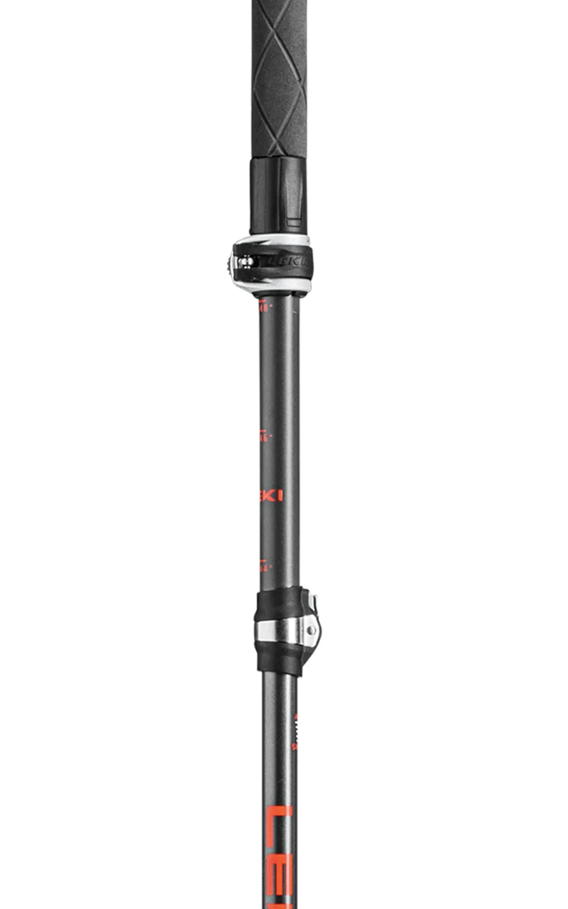 LEKI Makalu FX Carbon AS Stöcke – Anthrazit/Rot 110-130cm