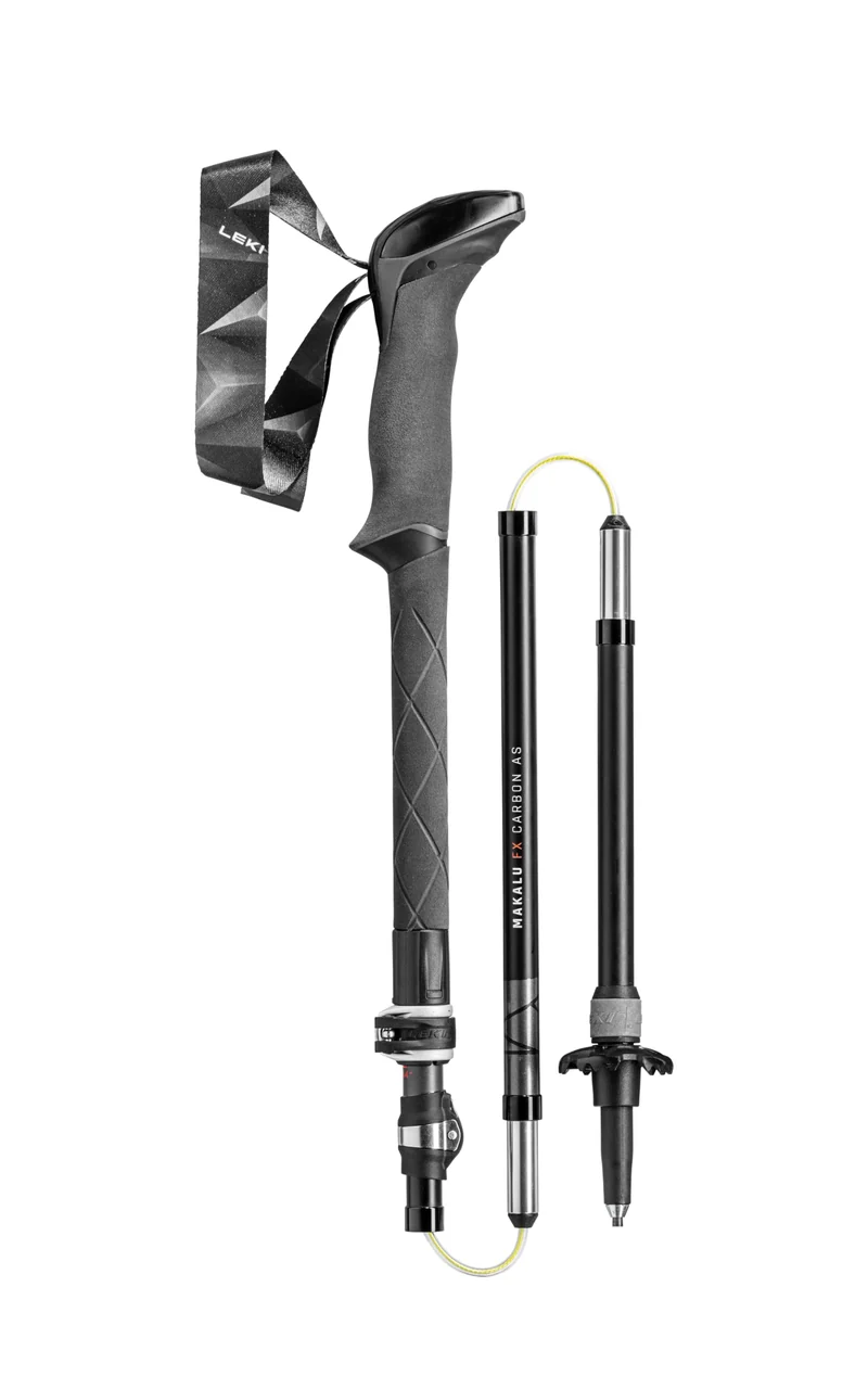 LEKI Makalu FX Carbon AS Stöcke – Anthrazit/Rot 110-130cm
