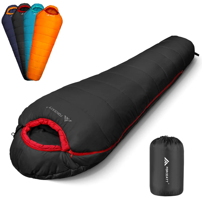 Forceatt Schlafsack Deckenschlafsack 3-4 Jahreszeiten - 0-20°C
