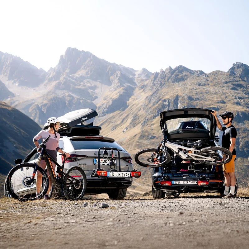 Atera Strada Sport 3 Kupplungsträger für 3 Fahrräder - silber