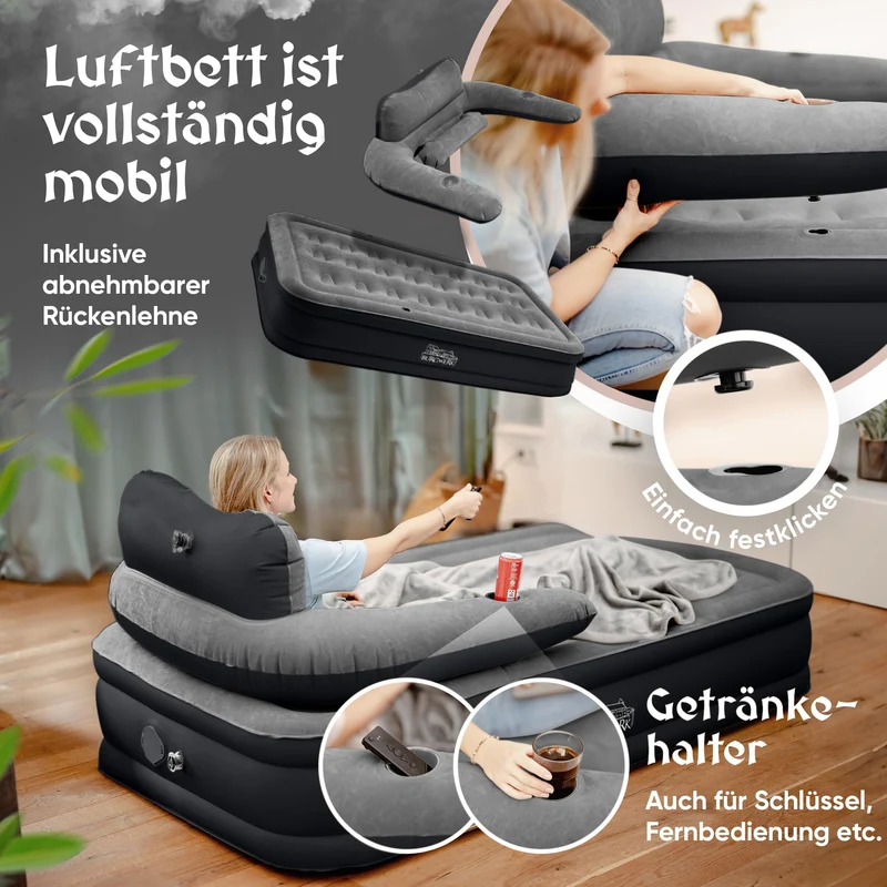 Burgwerk Luftbett selbstaufblasend 1 Person Gästebett 100x200